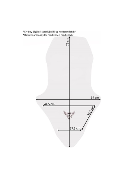 ABV Honda PCX Şeffaf Tur Camı 79 x 57 CM (21-24) + Bağlantı Ekipmanı