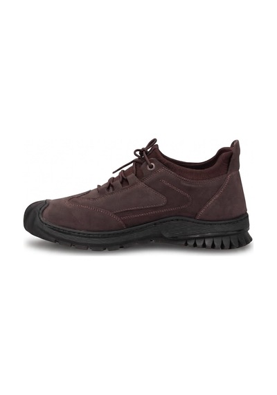 Elit 26knbl5015 Erkek Hakiki Deri Sneaker Kahverengi