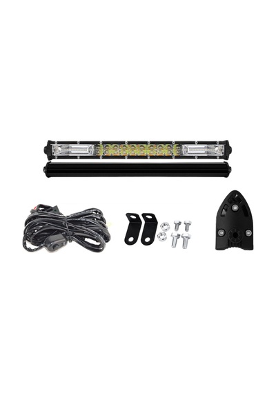 Space Offroad Sis Lambası 34cm Beyaz-amber Flaşlı 120w 12-30v Adet / Lass315-1