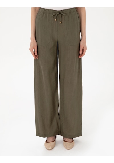 Pierre Cardin Kadın Haki Pantolon Kanvas-chino 50306511-vr027 Haki