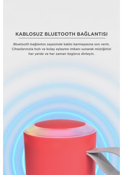 Özel Seri Teknik Ürün Cep Aksesuarı Küçük Alet Bluetooth Hoparlör D24 Kırmızı