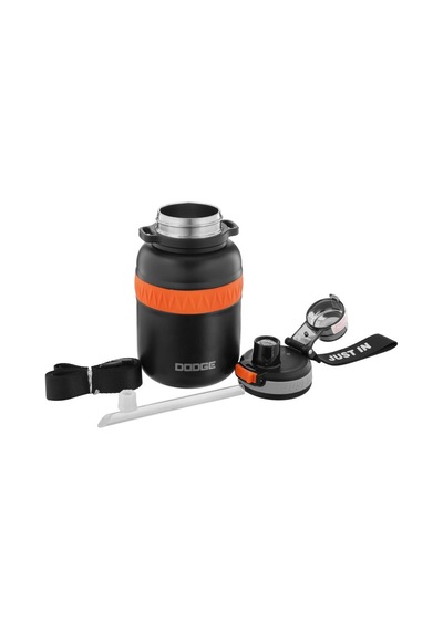 Dodge Fat Çelik Termos Matara 770ml Siyah Siyah