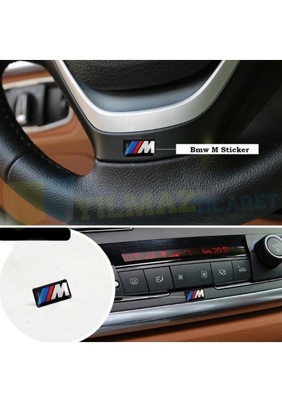 Bmw M Logo Torpido Direksiyon Jant Vites Damla Sticker Etiket  10 Adet