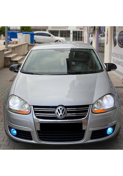 Sts Oto Aksesuar Jetta Mk5 2005-2010 Batman Yarasa Ayna Kapağı Piano Black Abs Plastik (01)