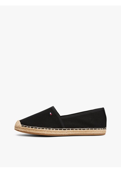 Tommy Hilfiger Kadın Marka Logolu Günlük Kullanıma Uygun Siyah Espadril Fw0fw08541 Bds