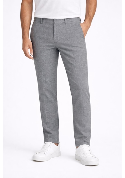 Captiva İtalyan Kesim Comfort Fit Erkek Keten Pantolon - 7557 gri