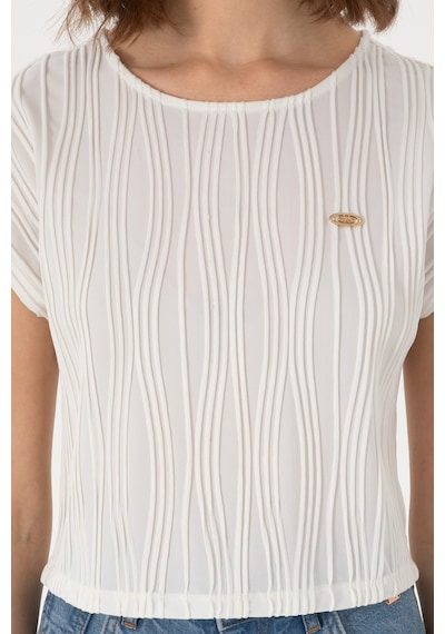 U.S. Polo Assn. Kadın Beyaz Crop Bisiklet Yaka Tişört 50299812-VR013