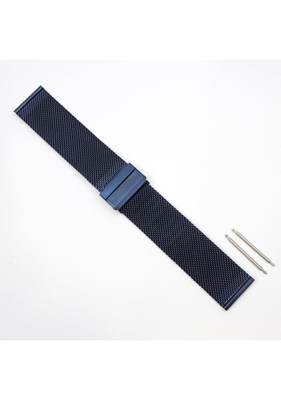 Hasır Kol Saat Kordonu Lacivert Çelik Çift Kilit 20 Mm (Ø1,90) Hasır Kol Saat Kordonu Lacivert Çelik Çift Kilit 20 Mm (Ø1,90)