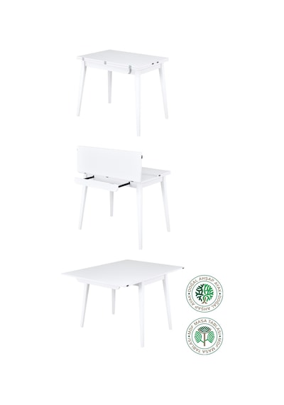 Vilinze Avanos Ahşap Ayaklı Katlanır Kanatlı Mdf Mutfak Masası - 60x90+60 90x120 Cm Beyaz Vilinze Avanos Ahşap Ayaklı Katlanır Kanatlı Mdf Mutfak Masası - 60x90+60 90x120 Cm Beyaz