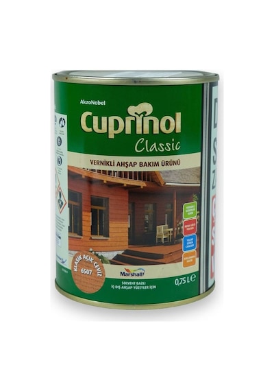 Cuprinol Vernikli Ahşap Bakım Ürünü Klasik Açık Ceviz 0,75 L