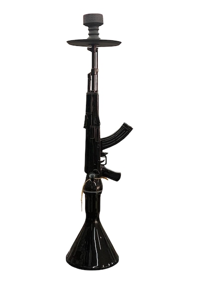Alüminyum Gövdeli Ak-47 Kalaşnikof Tasarım 90 Cm Premium Nargile Seti Büyük Boy Contalı Sistem 26443422