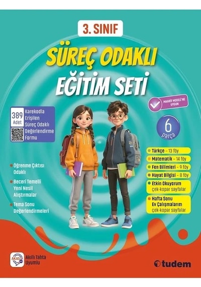 Tudem Yayın Grubu 3.sınıf Süreç Odaklı Eğitim Seti 6 Parça