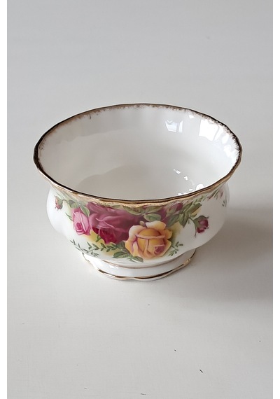 Old Country Roses Bone China England Antika Şekerlik 9.5 Cm 160 Ml Sarı
