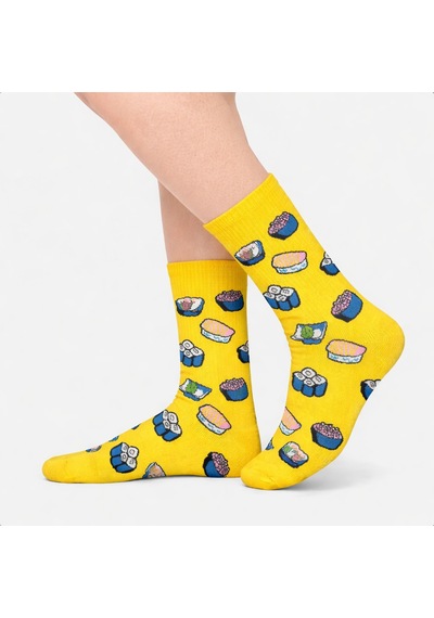 Carnaval Socks Sushi Desenli Renkli Spor Çorap Çok Renkli