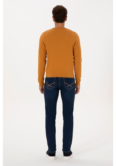 U.S. Polo Assn. Erkek Koyu Mavi Slim Fit Jean Pantolon 50316544-DN0030 U.S. Polo Assn. Erkek Koyu Mavi Slim Fit Jean Pantolon 50316544-DN0030