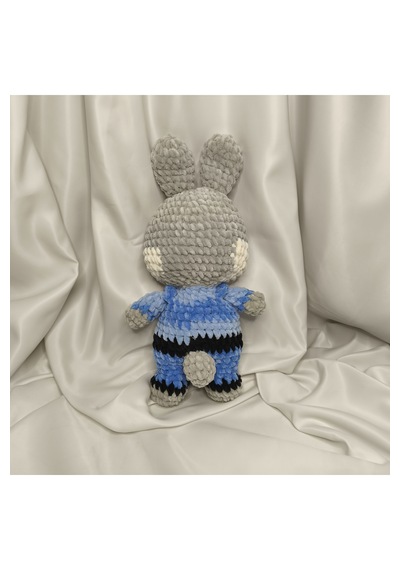 El Yapımı Judy Peluş Oyuncak / Zootopia Amigurumi Seti 02 - Çok Renkli