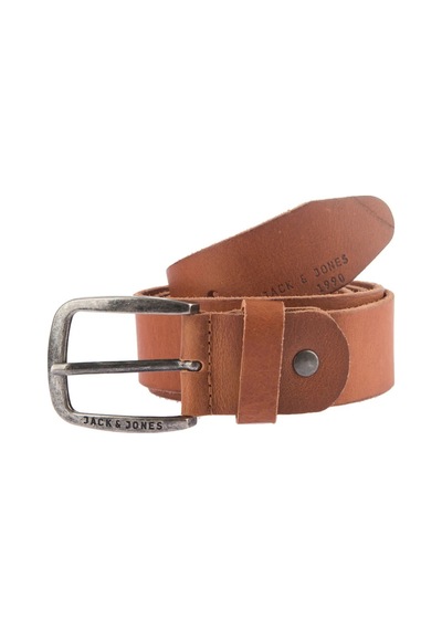Jack & Jones Jacpaul Leather Belt Noos Erkek Kahverengi Kemer - 12111286 Kahverengi
