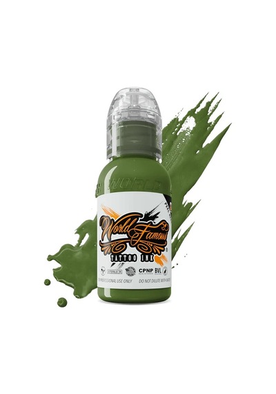 World Famous Ink Vincent Zattera Sour Swamp Yeşil Dövme Boyası 1oz - 30ml