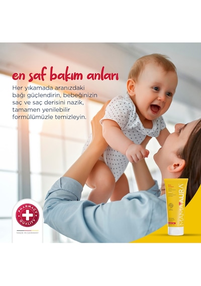 Mamaaura Göz Yakmayan Bebek Şampuanı - Baby Shampoo 200 Ml
