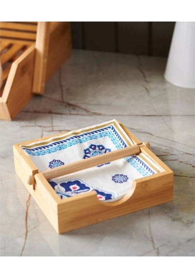 Mien Men735 Bambu Kare Peçetelik 18x18 Cm Mien Men735 Bambu Kare Peçetelik 18x18 Cm