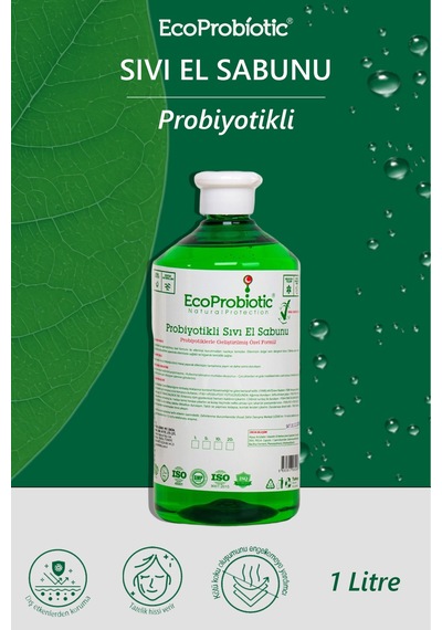Ecoprobiyotic Temiz İçerik Çocuk Dostu Koruyucu Bakım Probiyotikli Sıvı El Sabunu 1 L