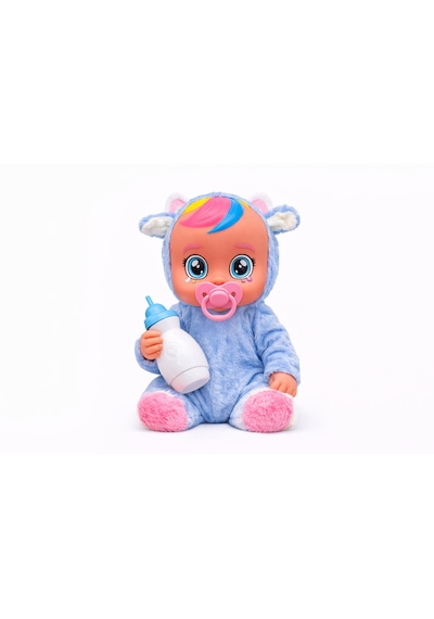 Ağlayan Ve Konuşan Et Bebek 20 Cm Su İçen Bebek Oyuncağı 3+ Yaş Mavi