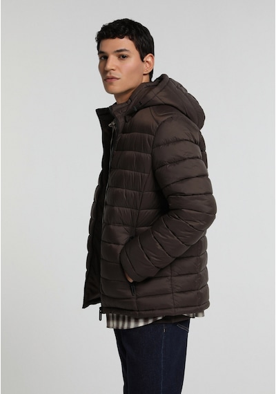Colin's Colins Slim Fit Kapüşonlu Fermuarlı Astarlı Erkek Kahverengi Mont Cl1082935 Q1.v1 Brw