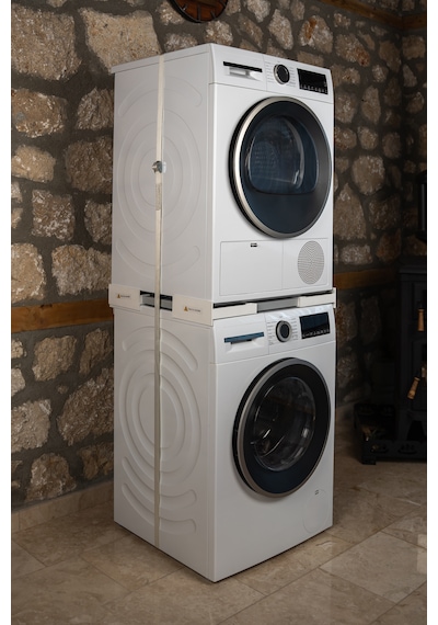 Çamaşır Makinesi Kurutma Makinesi İstifleme Aparatı-kiti Windsor Haier Uyumlu Tüm Markalar İçin Ayarlanabilir