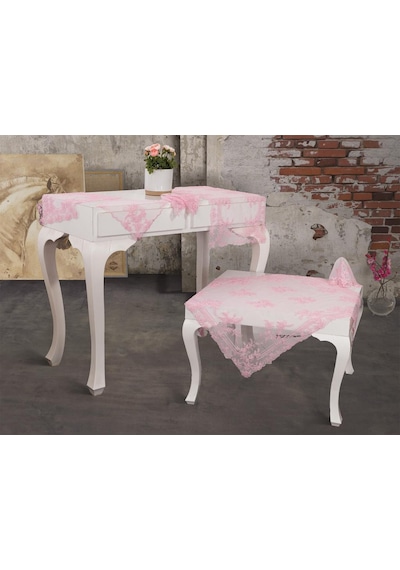 Fransız Mary Salon Takımı 16 Parça Pembe