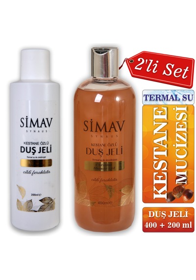 Simav Kestane Özlü ve Termal Sulu Duş Jeli 400 ML + 200 ML
