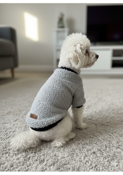 Kedi - Köpek Welsoft Yumuşak Peluş Sweat - Kıyafeti- Mont - Yelek