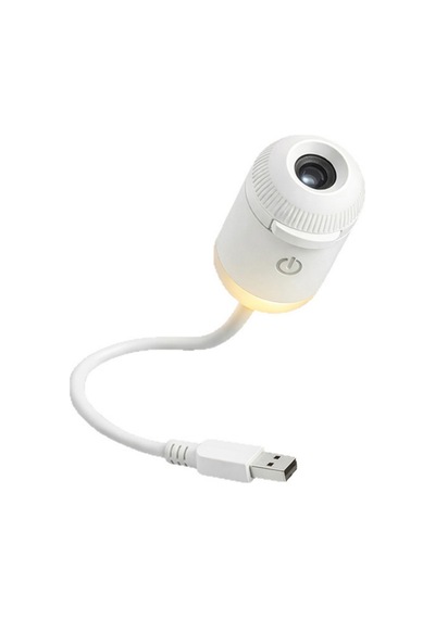 Uzay Gece Lambası Mini Projektör 6 Film Disk 360 Dönen Ay Aurora Kuzey Işıkları Tak Çalıştır Nebula