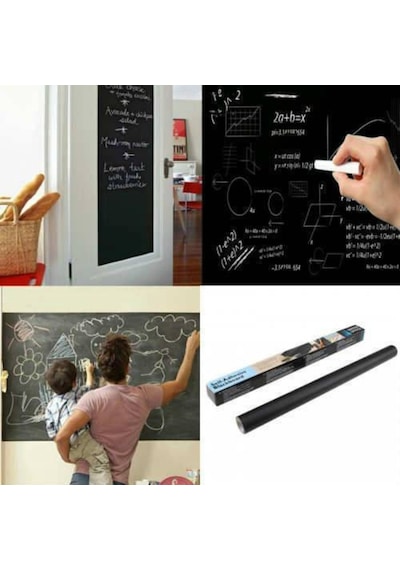 Yapışkanlı Kara Tahta Sticker Blackboard (526065733)