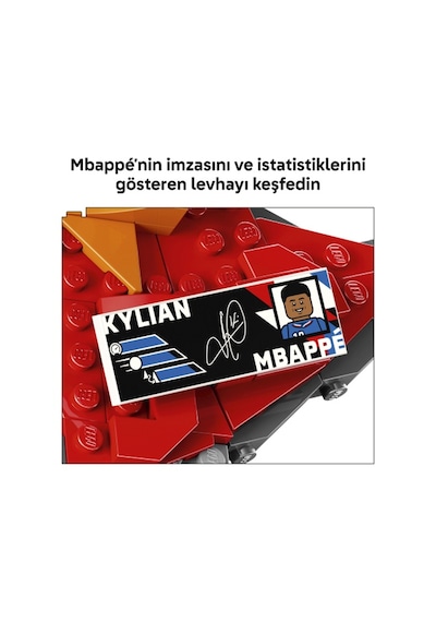 LEGO® Editions Kylian Mbappé – Unutulmaz Futbol Anları 43013 - 10 Yaş ve Üzeri Çocuklar için Dekoratif Futbol Modeli Yapım Seti (490 Parça)