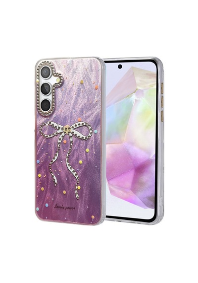 Samsung Uyumlu Galaxy A35 5g Uyumlu Kılıf Blade Aynalı Desenli Kapak - Desen 1