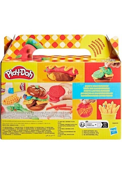 Play Doh Yiyecek Şekilleri Oyun Hamur Seti G1609 G1614 Izgara renkli