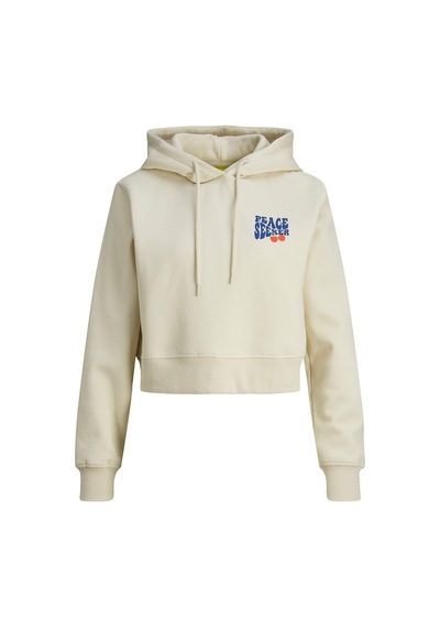 Jjxx Kapüşonlu Rahat Kesim Ekru Kadın Sweatshirt 12241834 001