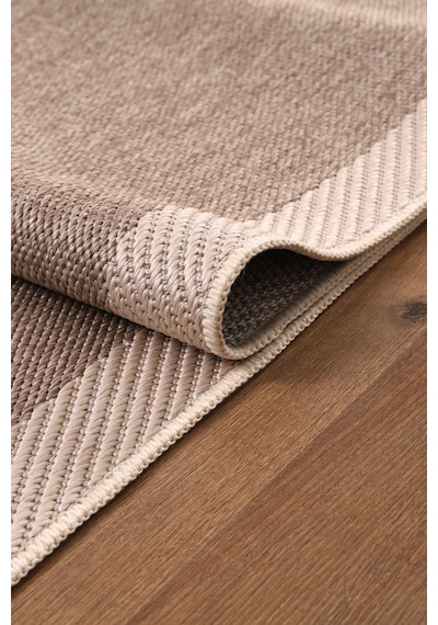 Elit Premium Sisal Jut Halı 1401 Hav Ve Toz Yapmaz Bordürlü Halı Bej-krem Bej - Krem