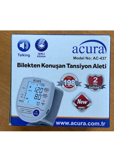 Acura Ac-437 Tansiyon Aleti Bilekten Ölçme