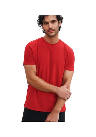 Arma Ar-ma Erkek Bisiklet Yaka Tişört Baskisiz Basic Örme Kumaş Regular Fit %100 Pamuk 30/1 Penye Süprem Y31344408202 Bordo-b1