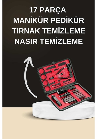 Northcity Elektrikli Manikür Pedikür Seti 17 Parça - Evde Profesyonel Tırnak Bakımı