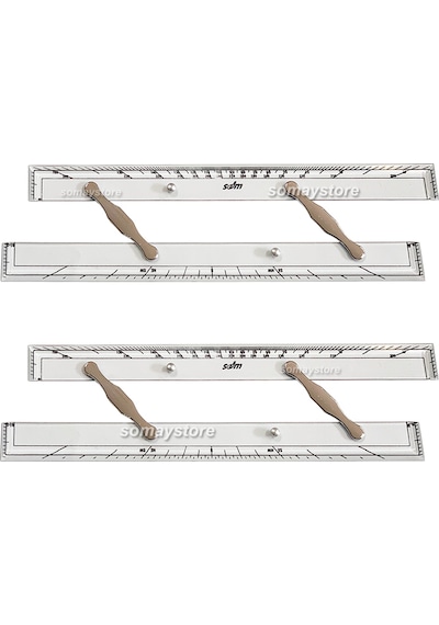 Sdm Paralel Cetvel 45 CM - 2 Adet Şeffaf