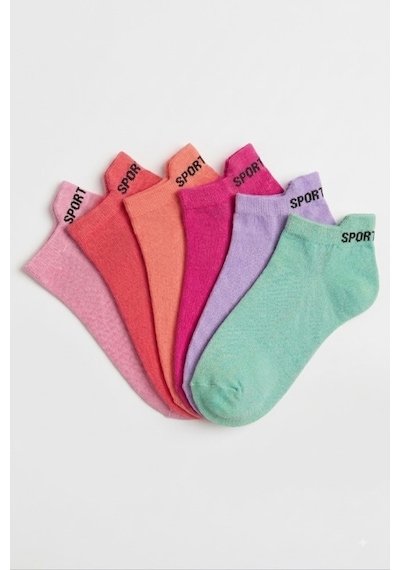 Socketta Kadın Mikrofiber Dikişsiz 6'lı Karışık Renk Patik Çorap Premium Pembe-pudra-çilek-violet-k.pudra-yeşil Socketta Kadın Mikrofiber Dikişsiz 6'lı Karışık Renk Patik Çorap Premium Pembe-pudra-çilek-violet-k.pudra-yeşil