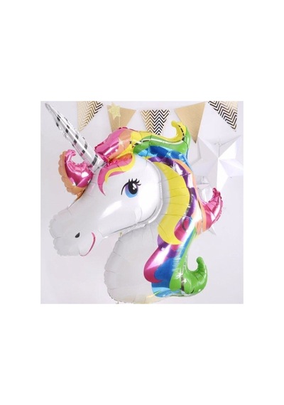 Partinisec Unicorn Lisanslı Folyo Balon Beyaz