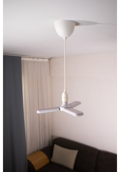 Kes471 45w Kanatlı Pervane Led Ampül E27 Günışığı Işık