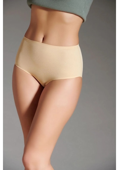 Eros Kadın Lazer Kesim Silikonlu Bato Slip Ten 001
