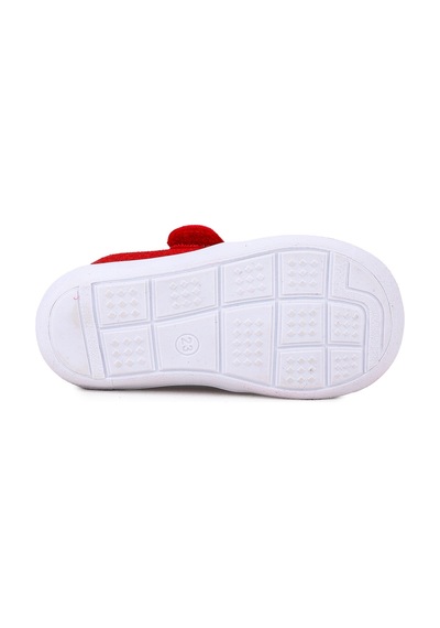 Kiko Kids Strawberry Cırtlı Kız Bebek İlk Adım Panduf Ayakkabı Kırmızı