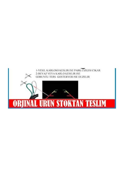 Otobüs Tır Kamyon'Lara Uygun Geri Görüş Kamera10 Metre Kablolu