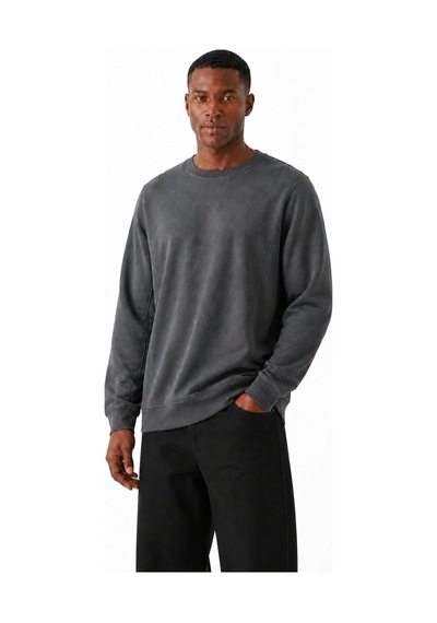 Bad Bear Shıeld Crewneck Man Asphalt Sweatshırt 26.02.12.027-c118 Gri
