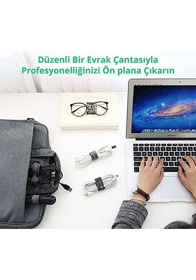 Ugreen Kablo Düzenleyici Cırt Band, 5 Metre